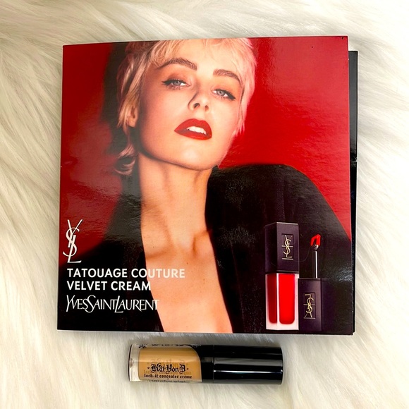 ❗️LAST CHANCE❗️-KAT VON D LOCK IT CONCEALER CRÈME & YVES SAINT LAURENT LIP STAIN - Picture 1 of 11